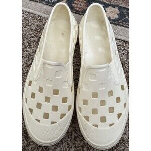 NWOB VANS Slip On Mule TRK Marshmallow White Off The Wall Water Shoes M5 W6.5